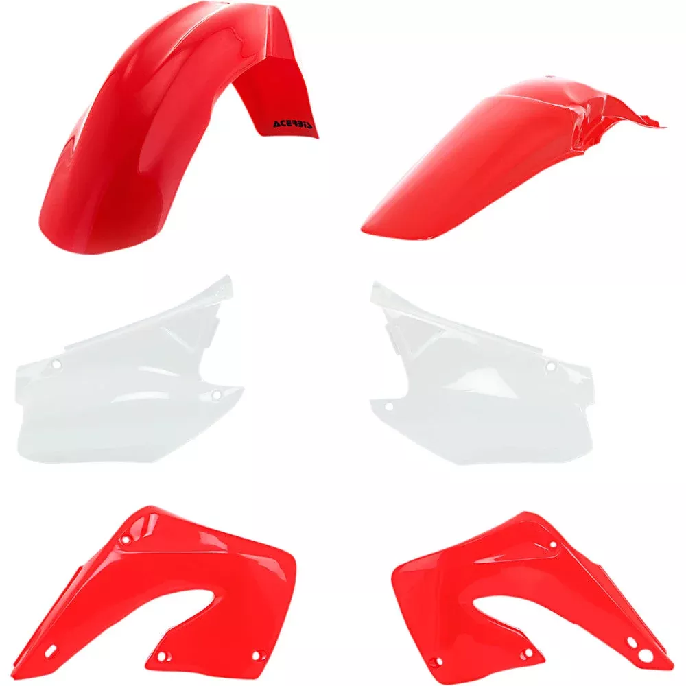00-01 for Honda CR125R ACERBIS Standard Replacement Body Kit '01 Red /White CR