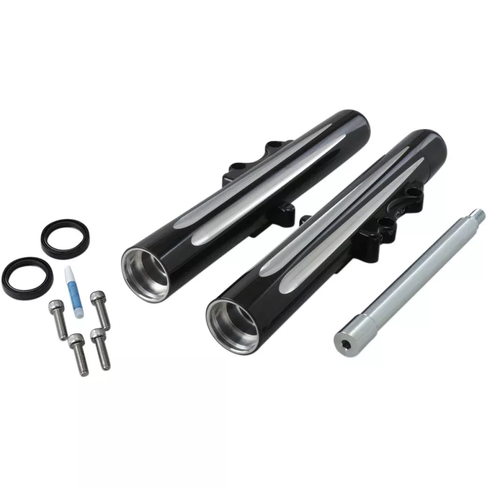 00-03 for Harley FLHTCI Hot Legs Fork Dual Disc Deep Cut Black 00-07 FLT 06-513