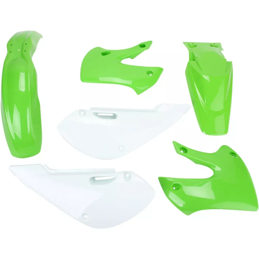 00-21 for Kawasaki KX 65 ACERBIS Standard Replacement Body Kit '05 Green /White