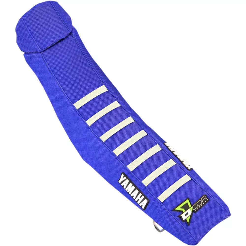 02-'19 for Yamaha YZ85 D-COR Seat Cover Blue /White W /Ribs
