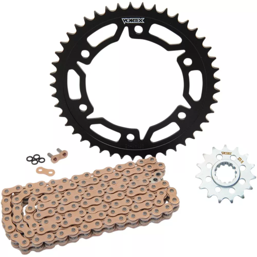 03-'06 for Honda CBR600RR Sprocket /Chain Kit Stl /Stl 15 /45T Sil Sx3 520-112L Gld