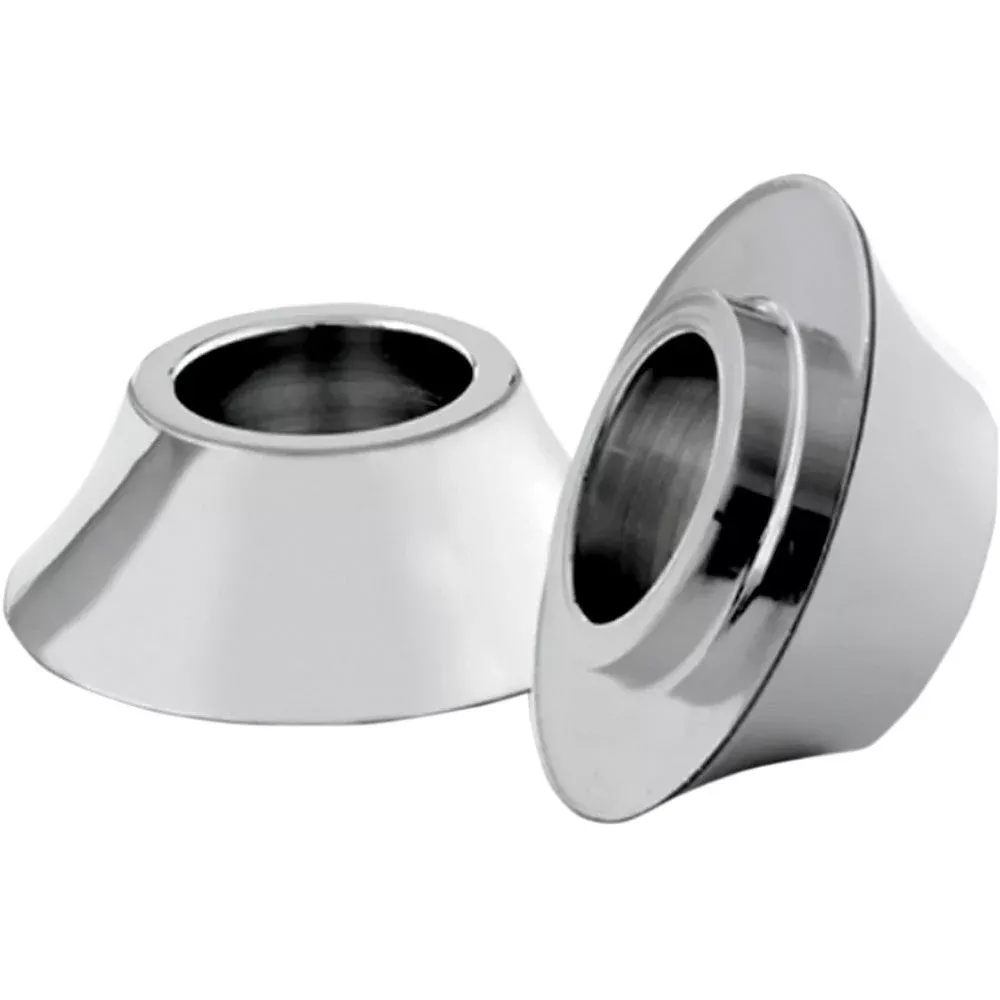 04-07 for Electra Glide FLHTCUI Tapered Axle Spacer Front Chrome No ABS '00-'07