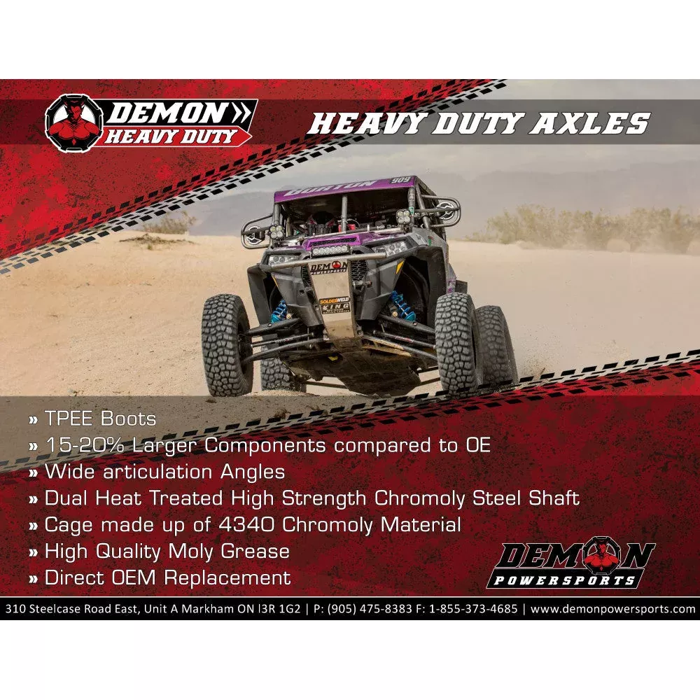14-20 for Kawasaki KRF 800 Teryx DEMON Complete Axle Kit Heavy Duty Front Right