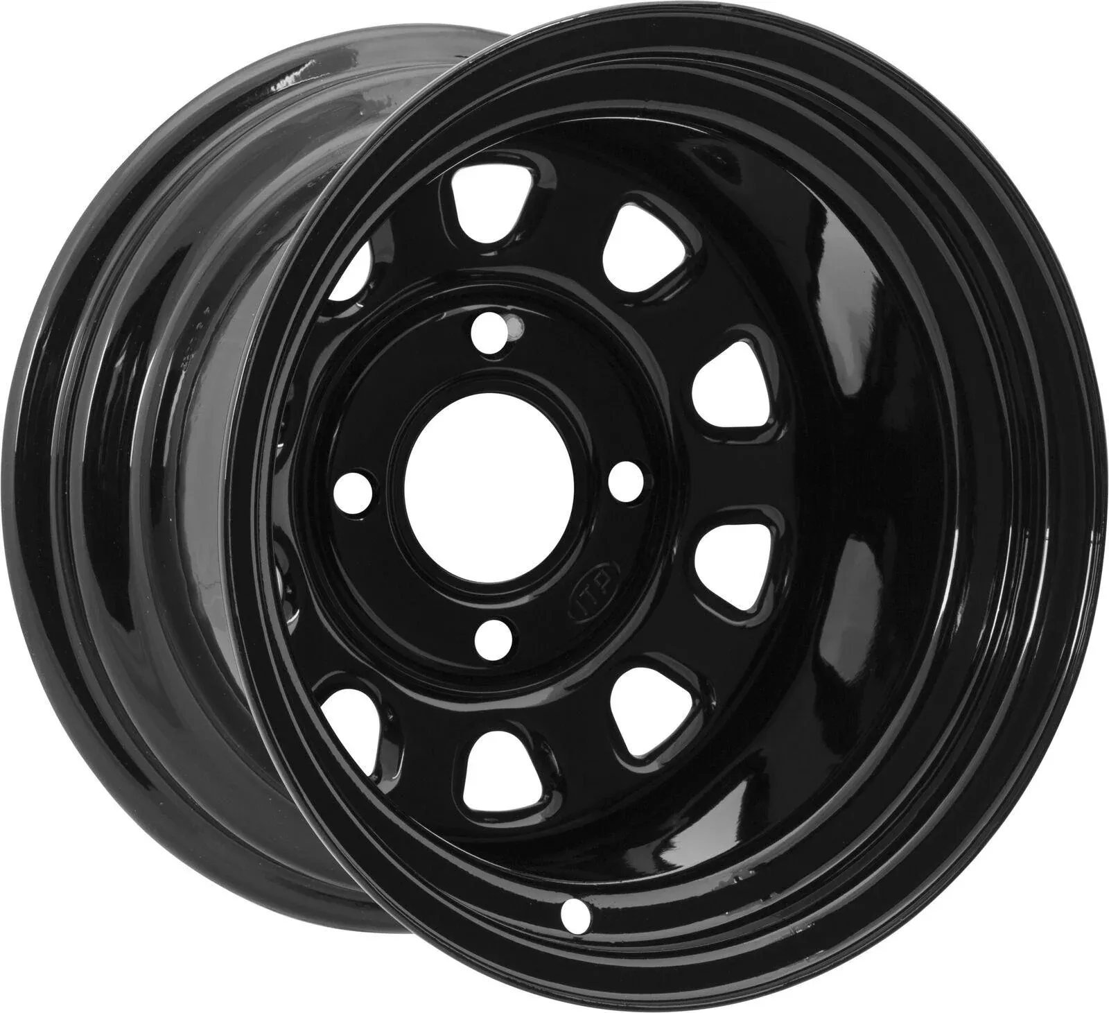15-21 for Honda Pioneer 500 Delta Steel Wheel Front /Rear Black 12x7 4 /110 5+2