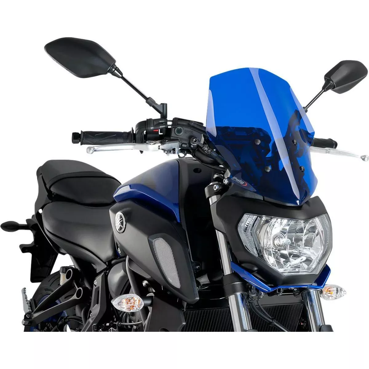 18-'20 for Yamaha MT-07 PUIG Windscreen Naked New Gen Touring Blue
