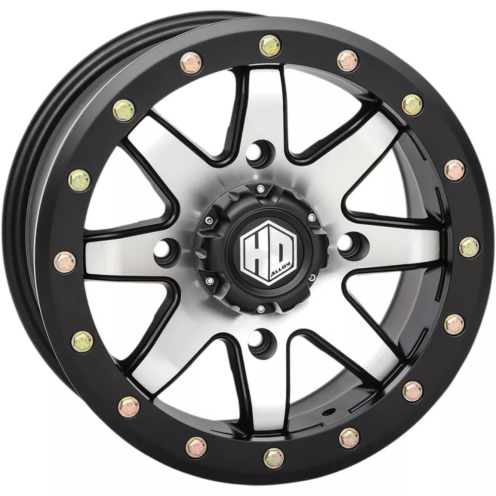 19-21 for Honda Talon 1000R HD9 Wheel Front /Rear Machined Black 15x7 4 /137 6+1