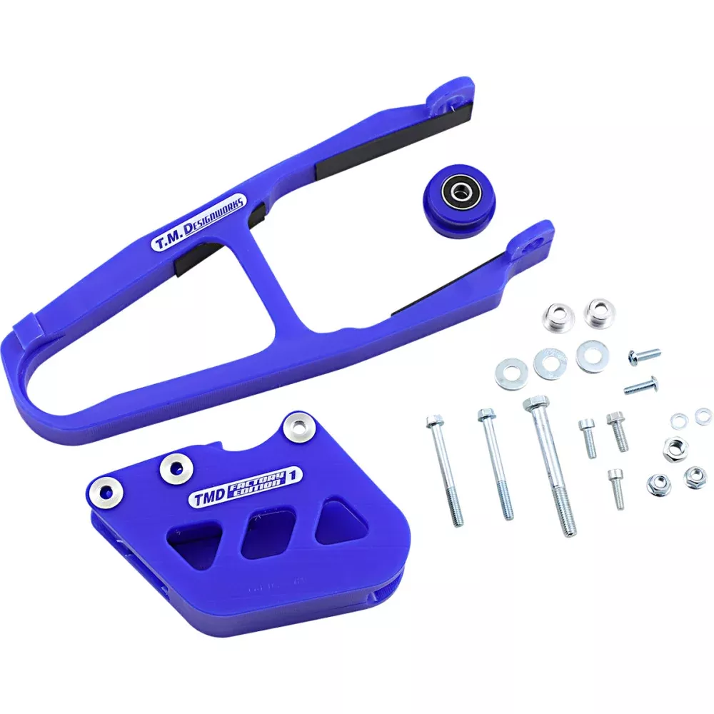 1996-2001 for Yamaha YZ 125 T.M. DESIGNWORKS Chain Guide /Slider Blue YCP-YZK-BU