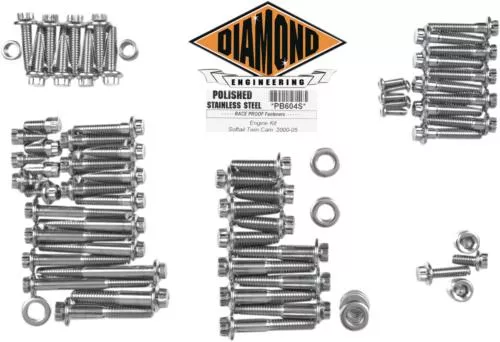 2004-2006 for Harley Softail Heritage Classic FLSTC Motor Bolt Kit Softail '00-'