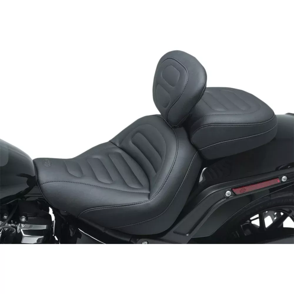 2018-2021 for Harley FXFB /FXFBS MUSTANG Passenger Touring Seat Trapezoid Stitch