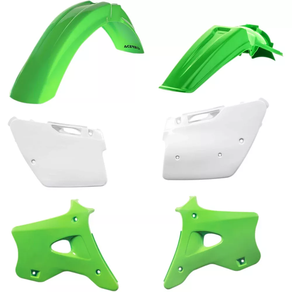94-98 for Kawasaki KX 250 Standard Replacement Body Kit '98 OE Green /White