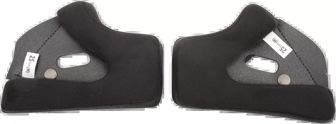 BILTWELL Gringo/Gringo S Cheek Pads - 38 mm CP-GRG-BLK-38
