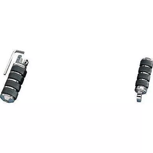 DRAG SPECIALTIES Large Footpegs Passenger Male Soft-Ride Footpegs
