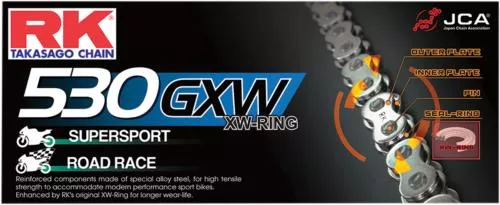 RK BC 530 GXW Chain 130 Links BC530GXW-130