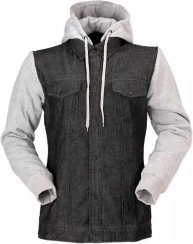 Z1R Women's Denim Hoody  Black /Grey Md