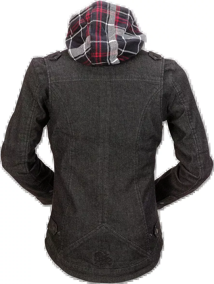 Z1R Women's Timberella Denim Shirt - Black/White - 3XL 2840-0102