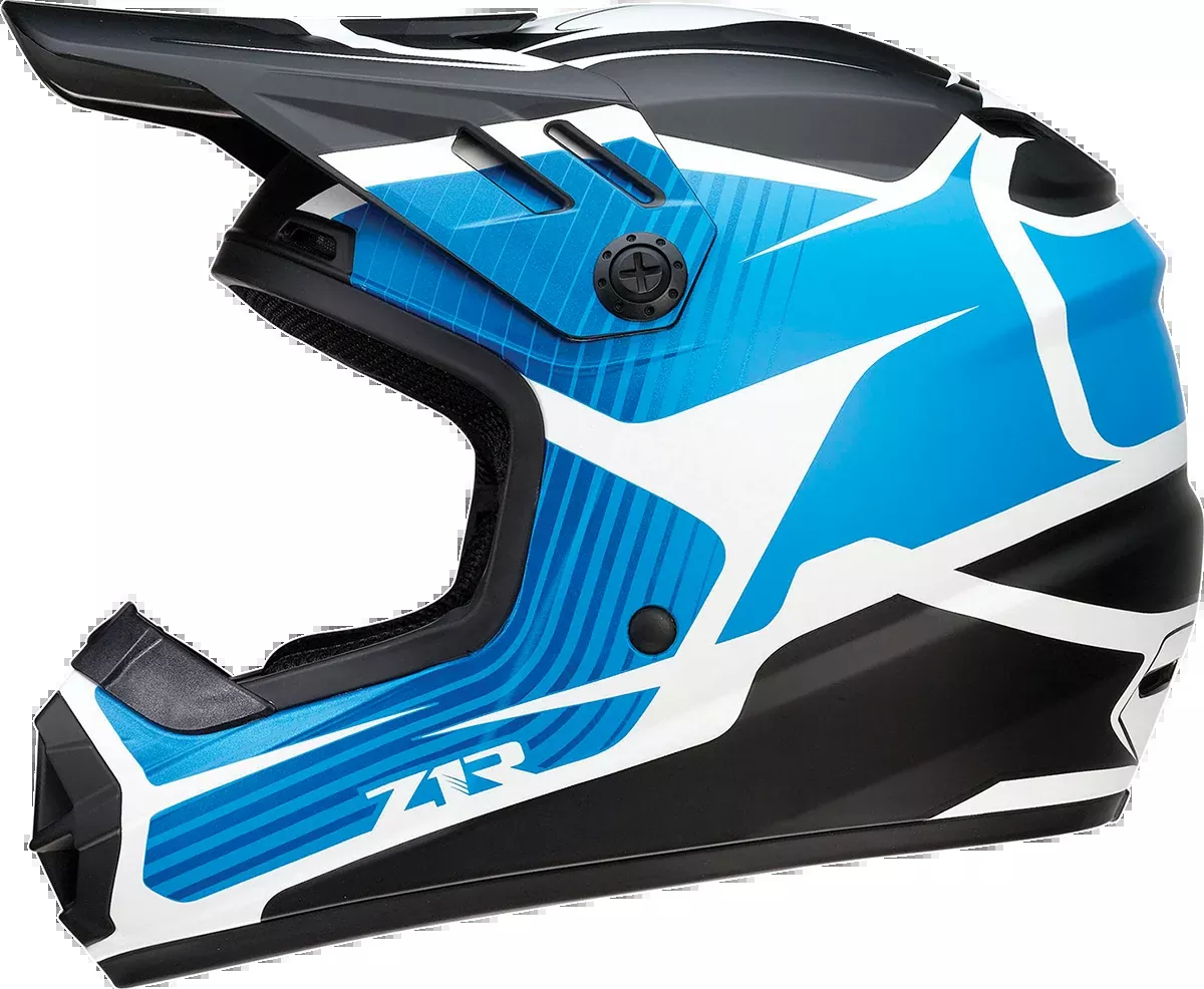 Z1R Youth Rise Helmet - Flame - Blue - Small 0111-1448