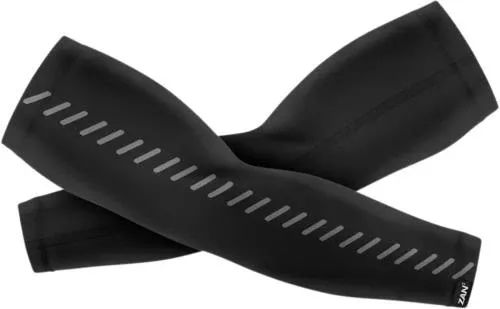 ZAN HEADGEAR SportFlex Reflective Arm Sleeves Black Medium AL114RMD