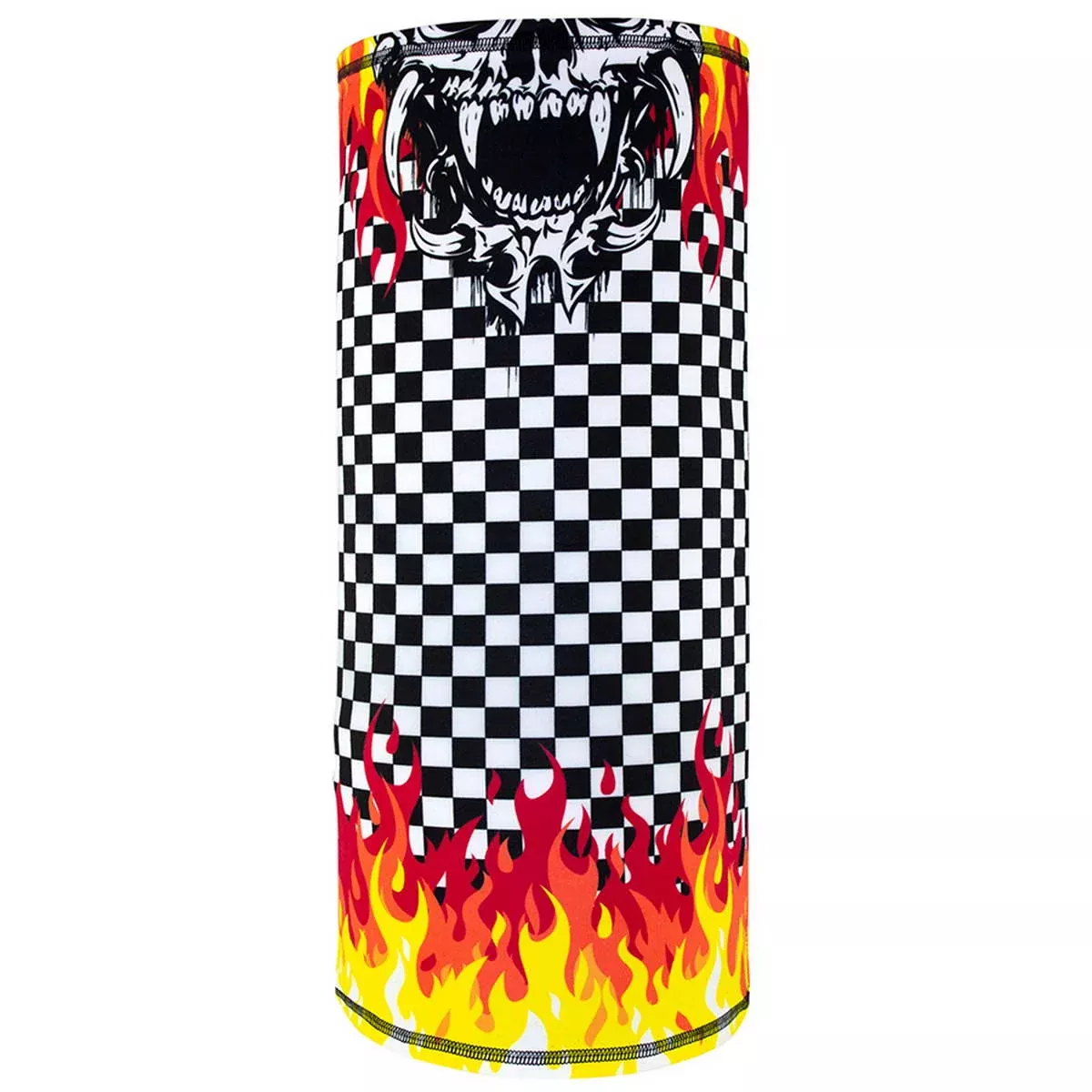 ZanHeadgear TL450 Motley Tube SportFlex Series Checkered Flames